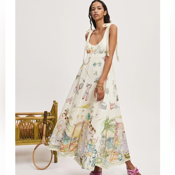 Alemais Multicolor Printed Maxi Dress - Picture 1 of 14